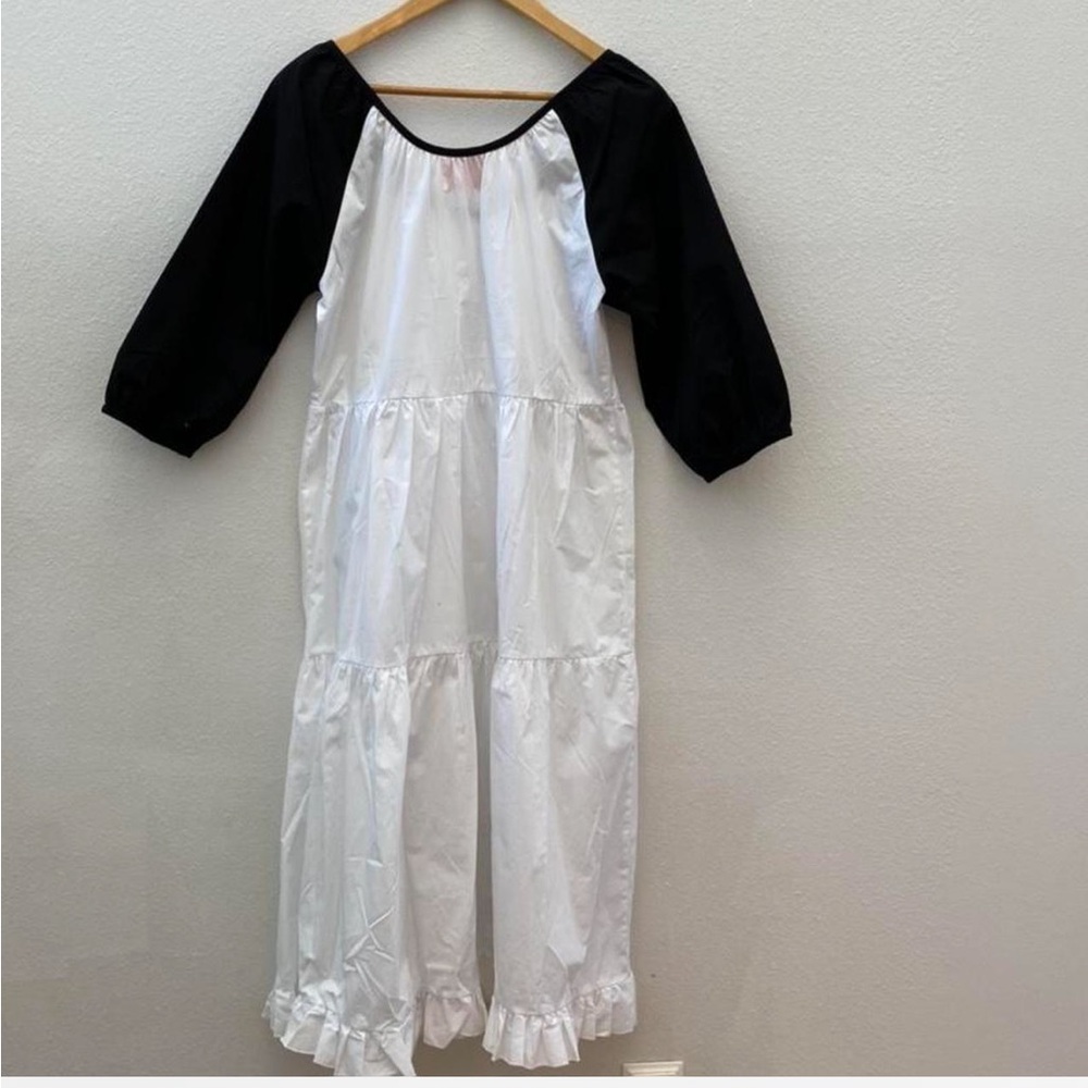 SOLID &STRIPED baseball cotton ruffle dress - image 2